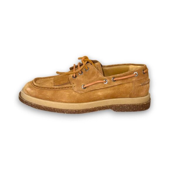 HUGO Chaol Moccasin Men\'s Brown Suede Loafer US 9 (UK 8 EU 42) MSRP $282 main image 4